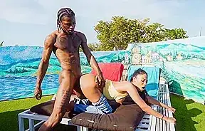 Ebony stepsis seducing stepbro then deepthroating his bbc