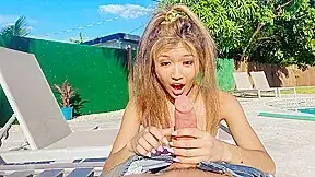 My asian stepsis wants to feel my dick inside her teen 18+ pussy