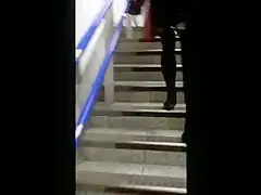 Candid miniskirt