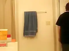 college chubby chick bathroom