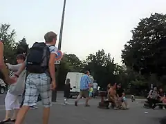 EIFEL TOWER VERY SHORT SHORTS SEXY ASS