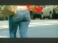 Candid big ass in Levi jeans