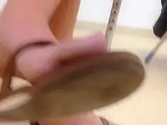Candid College Sexy Feet in Flip Flops Close Up