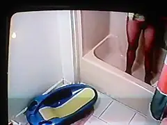 girlfriend on bathroom