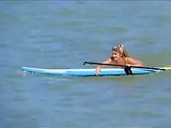 Powerful zoom in thong bikini girl !