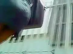 Shiny Black Pantyhose of Flight Attendant student 18+.