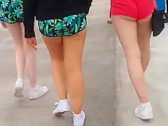 teen 18+ ass in short shorts.