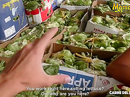 Sexy Young Latina Gets Seduced From The Market