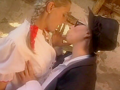 Horny Blonde – Two Young Lesbians Lick Each Others Beautiful Tits And Pussy