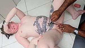Pregnant Woman Cant Shave And Calls The Cuckold To Do The Job
