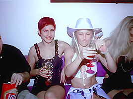 Lady Margaux, Sidjey Collins and Katia having some fun in a night club – MMM100