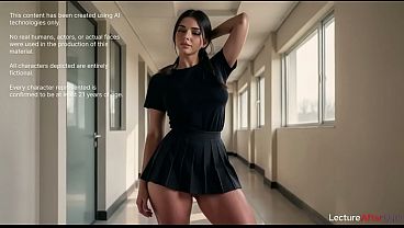 The shy senior turned out to be really sexy; she had sex with her biology teacher right there at college [AI]